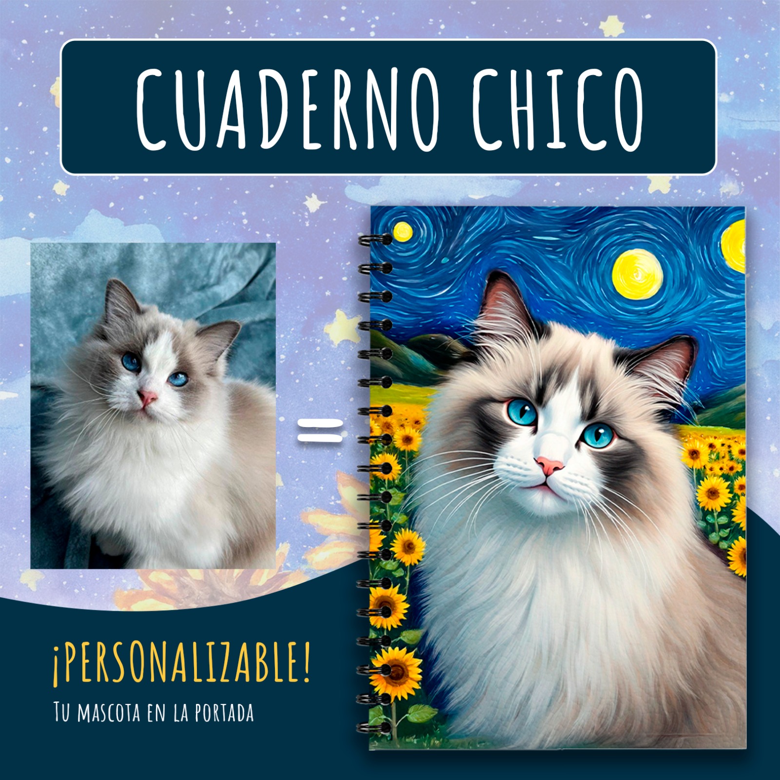 CUADERNO CHICO - PERSONALIZADO